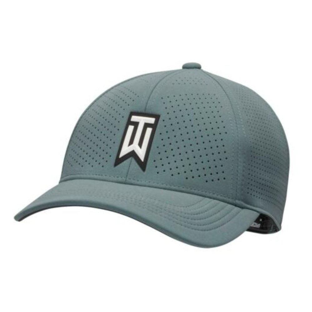 Tiger Woods Hat Nike Performance Golf Cap size M / L Green Anthracite